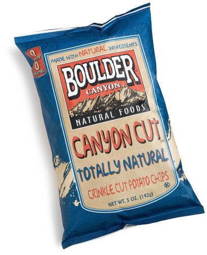 Image of Boulder Canyon Canyon Cut Chips, Totally Natural, 5-Ounce Bags (Pack of 12)