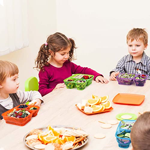 Caperci Bento Lunch Box Containers - Premium Reusable 46-Oz Meal Prep Food Storage For School, Work, Travel, Built-In Reusable Utensil, Set Of 4 (Jewel Brights) #TOP7