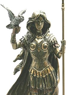 VERONESE Athena Minerva Greek Roman Goddess Statue Sculpture Figure Bronze Finish