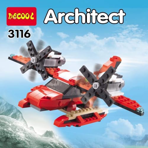 Image of Roaring Power 3-in-1 Dinosaur T. Rex Building Blocks Set | Creator Sports Car & Seaplane Toy | STEM Construction Kit for Kids 6+ | Build & Rebuild Dinosaur Figures |