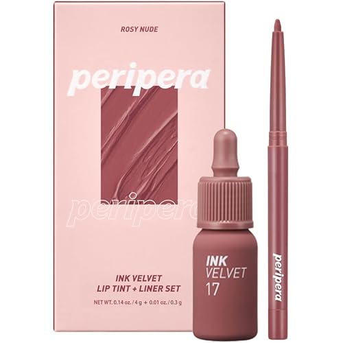 Peripera Liner Kit (Rosy Nude) - Long-Lasting, Long Wear Lip Colors