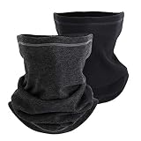 2 Stück Gesichtsmaske Schutz vor Staub, Hochwertige Sturmhaube als Wärm- und Schutztuch - Halstuch, Face Shield, Nahtlose Bandanas Multifunktion Stirnband Gaiter Balaclava Gesichtsmaske Kopfbedeckung