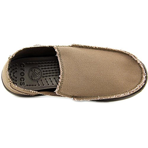Crocs Men's Santa Cruz Loafer | Comfortable Men's Loafers | Slip On Shoes, Espresso/Espres, 12 US Men - Thumbnail 5