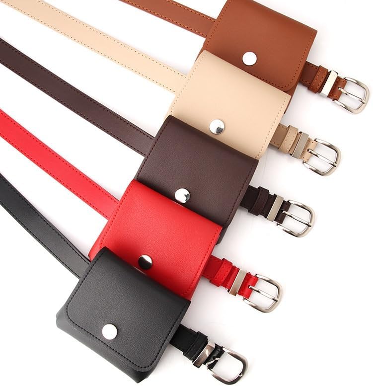 Leather Belt Waist Bag Mini Coin Purse Dress Multifunctional Small image 5