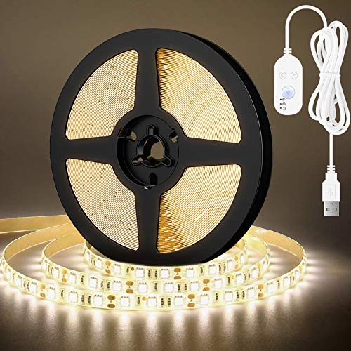 LEDテープライト ストリップ ライト イルミネーションライト 人感 明暗 センサー付き 間接照明 正面発光 切断可能 両面テープ 取付簡単 USB給電式 台所 廊下 ドア 玄関 店舗 看板 装飾用 祝日用 日本語説明書付き