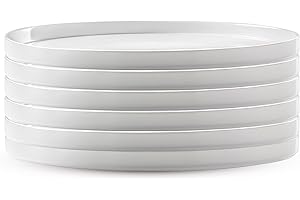 Lumuranc Classic Round Opal Plates 6.75 Inch Set of 6 - Microwave...