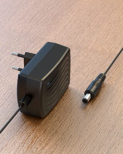 SANNCE Zasilacz sieciowy 12 V DC 2 A do kamery monitorującej, DVR, system monitoringu wideo – wtyczka UE, czarny