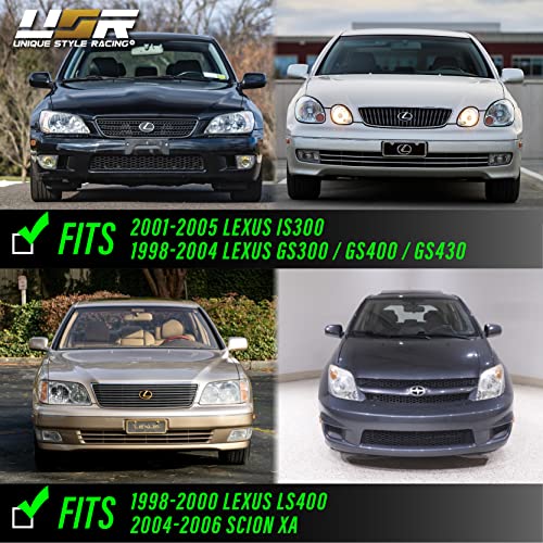 DEPO Smoke Lens Front Bumper Side Marker Light with Amber Bulbs Compatible with 2000-2005 Lexus IS200 / IS300 and 1998-2005 Lexus GS300 / GS400 / GS430 - Image 4