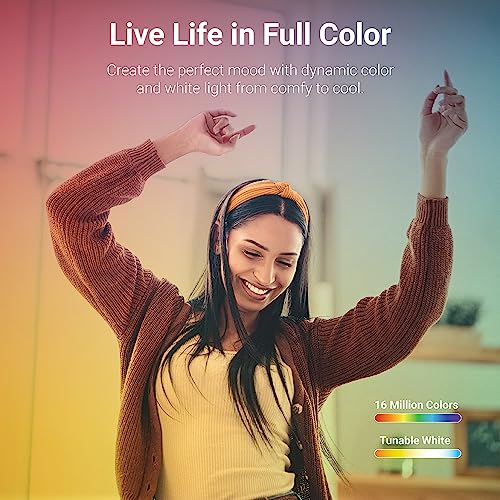 Halo RL56069WZRGBWWHR 5/6 Inch Color And Tunable White Recessed Led Can Light –Smart Wi-Fi Wiz Pro Ceiling & Shower Retrofit Downlight 65W Equivalent thumb #5