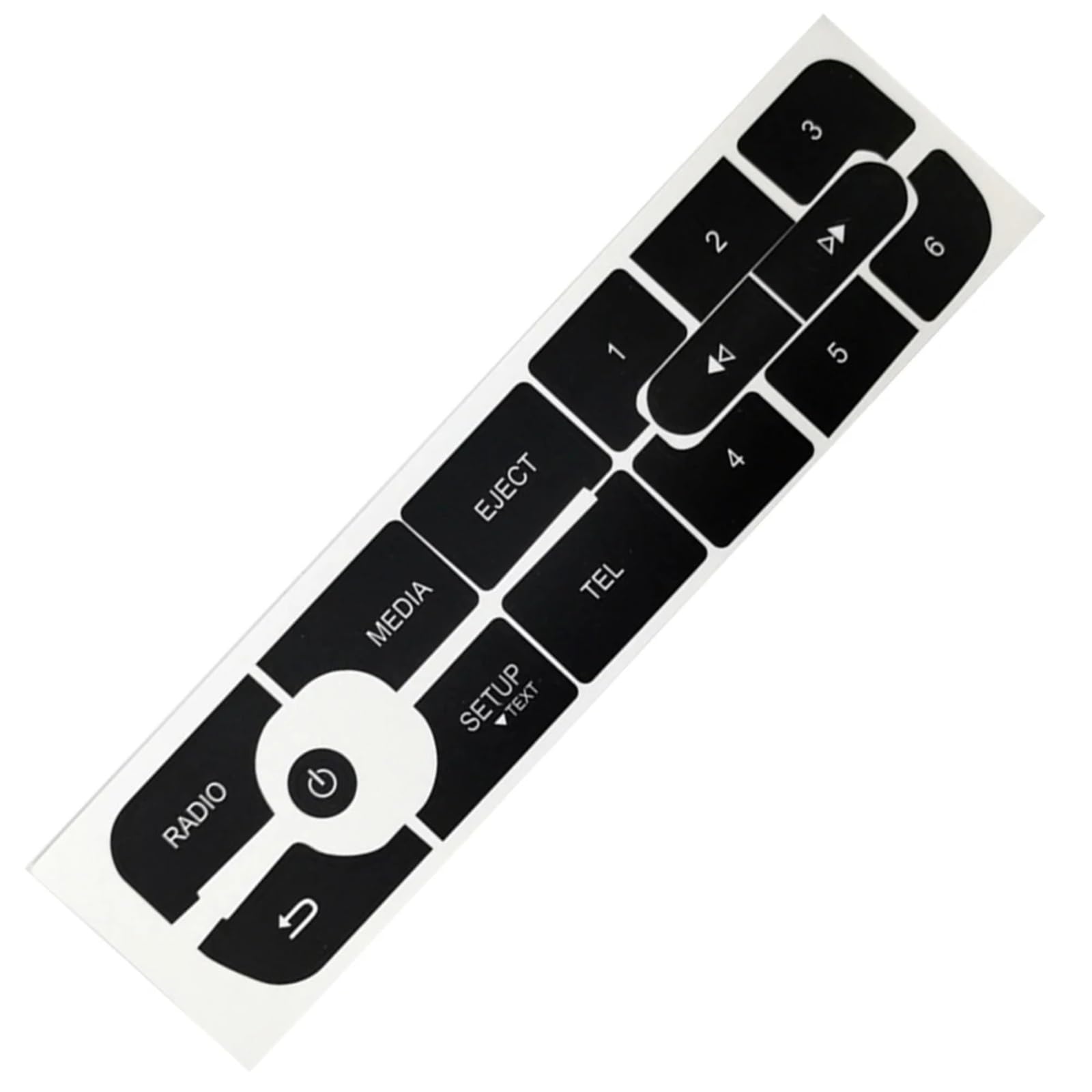 Car Switch Cover Compatible with Megane for Master for Scenic III Car Button Repair Stickers CD Audio Button Repair Decals Stickers