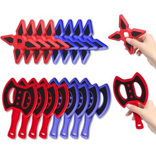 POPERFUN Juego de Lanzamiento de Hachas, Seguro y Duradero con 8 Hachas y 8 Dardos de Lanzamiento, Juguetes para Jugar al Aire Libre para Niños y Adultos, Patio Trasero, Juegos de Carnaval