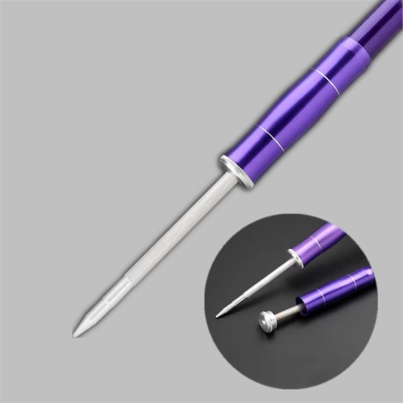 Wędka Wędki 2.1m ~ 3,6 m pręt Karpowy Teleskopowy Ręk wędkarski Teleskopowy Spinning Rod Ultralight Hard Fishing Rod Tackle Tool Przenośna wędka podróżna (Color : Purple, Length : 2.4 m)