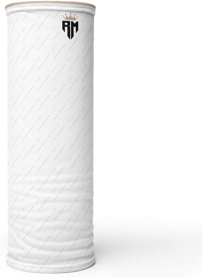 Madrid 2020 Champions Crown WHITE Soccer Face Mask Gaiter