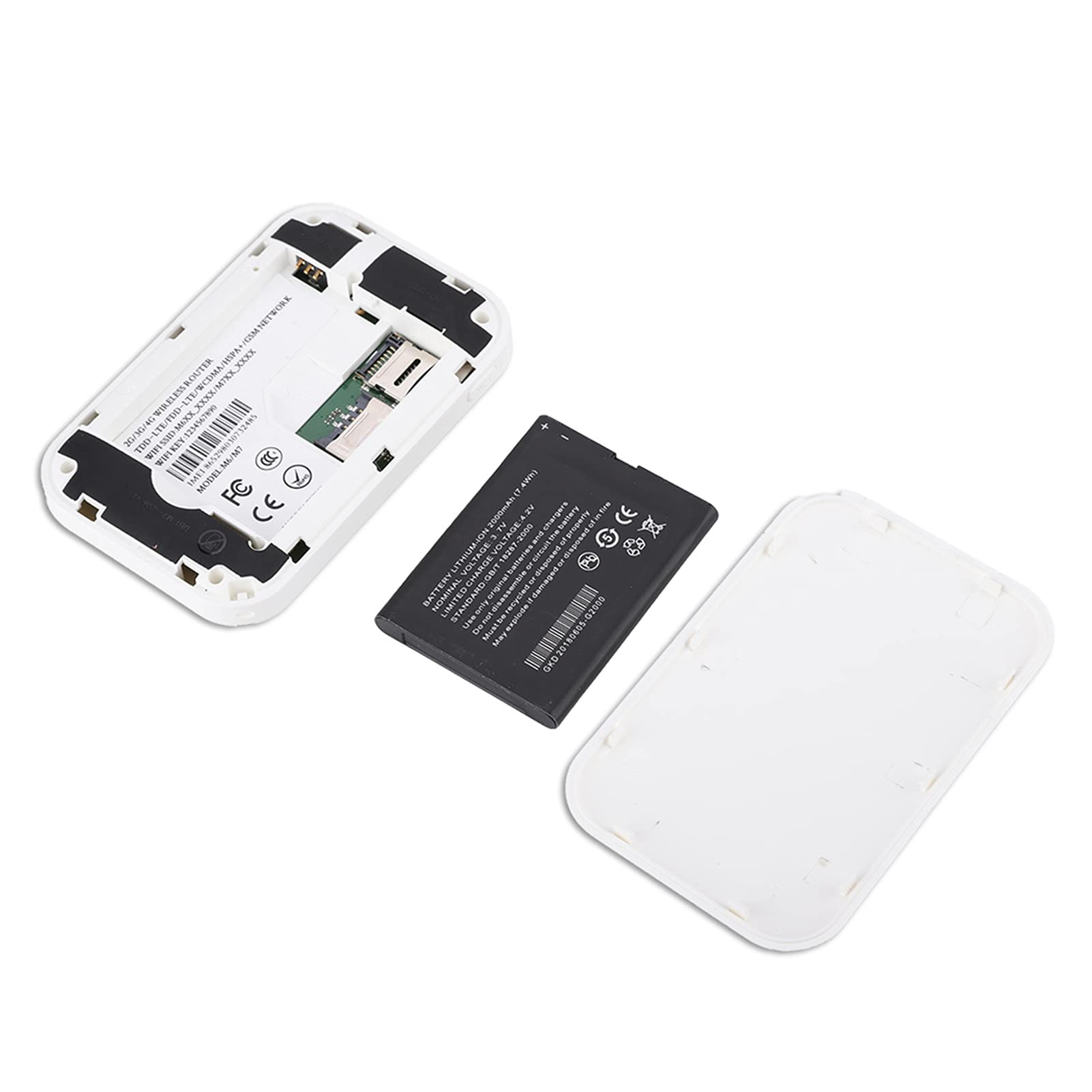 Mini bezprzewodowy router mobilny, kompaktowy i przenośny mobilny router 4G LTE WiFi modny praktyczny dla większości ludzi dla partnera w podróży wewnątrz/na zewnątrz(biały)