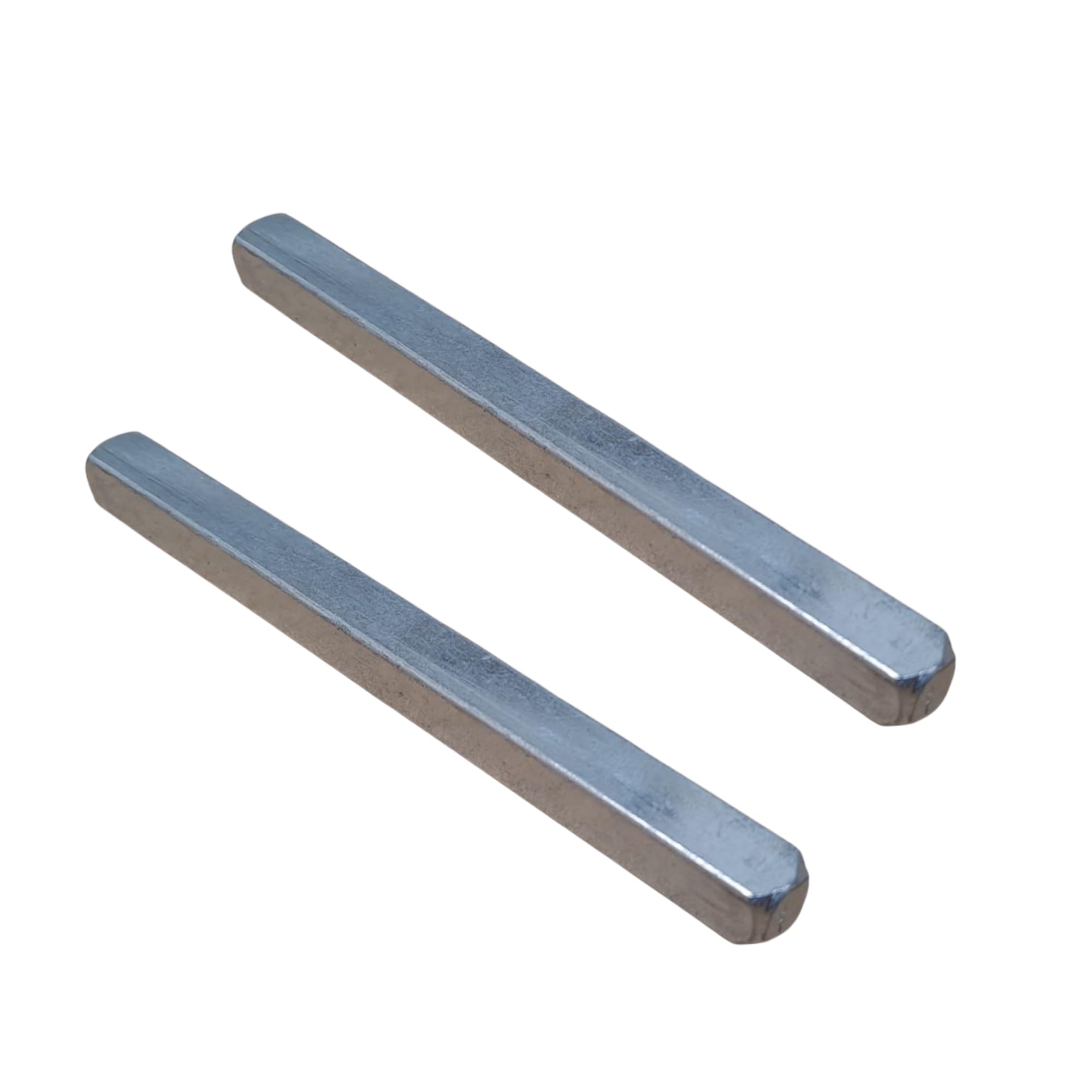 HanaMoon 8mm x 100mm Door Handle Spindle Bars - Replacement Square Bars for Lever Door Handles - Pack of 2