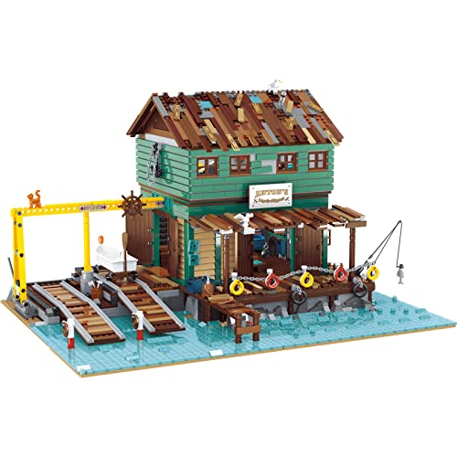 Haus Bausteine Bausatz, Modular Moc Klemmbausteine Haus, 3281 Teile Werft Reparaturwerkstatt Architektur Modell Modulare… – Bild 3