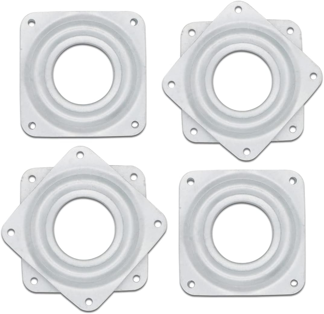 Square Lazy Susan Rotating Bearings Plate 4Pcs 3 Inch Lazy Susan