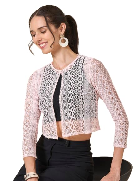 style quotient Women Black Solid Shrug-picture-26