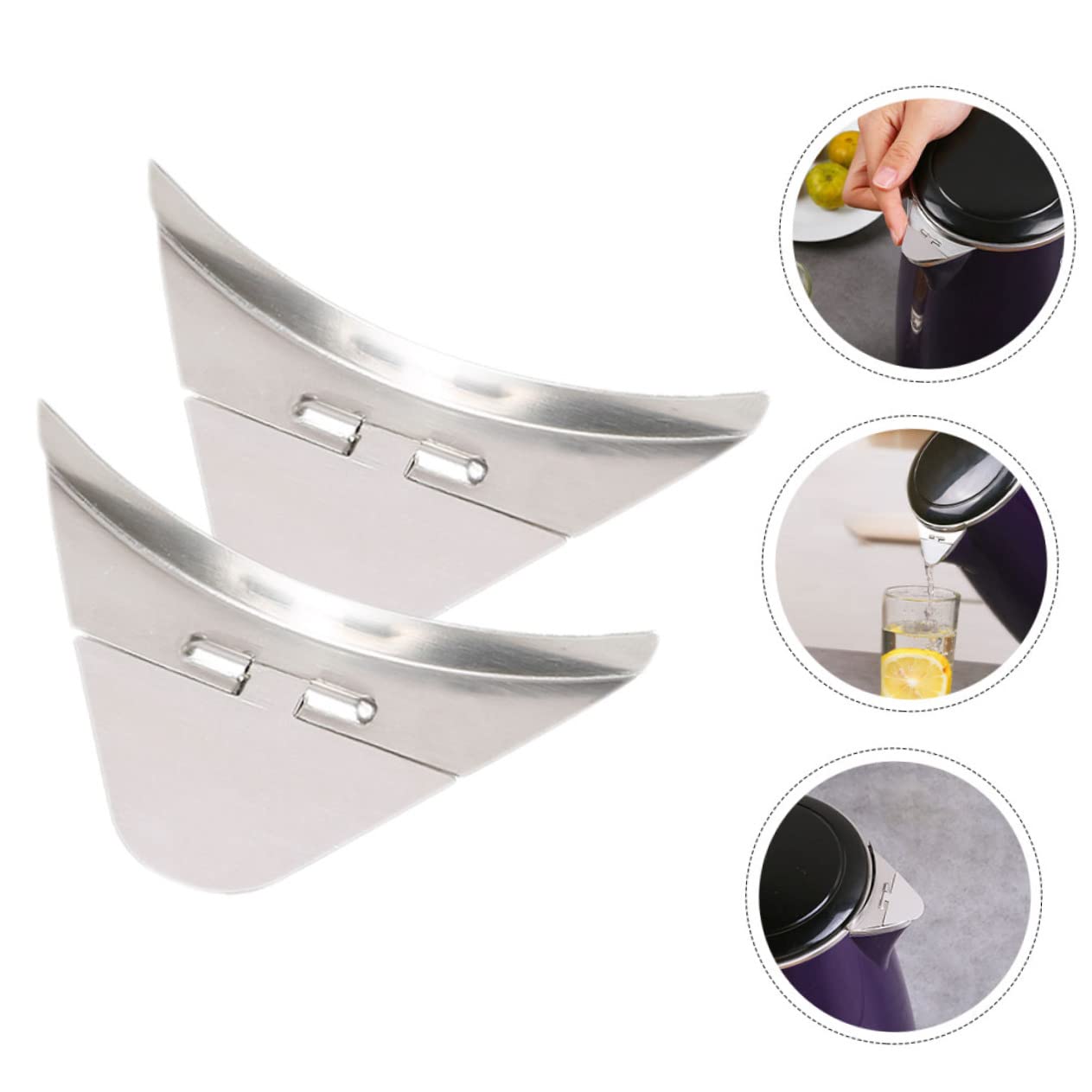 FUNOMOCYA Electric Kettle Dust Cover Set 2 Pack Triangle Shape Kettle Spout Covers Anti-spill Easy Installation Stylish