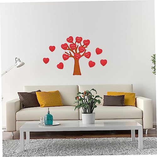 STOBOK 40pcs Love Card Heart Shaped Cards Heart Die Cuts Large Heart Paper Cutouts Heart Decor Heart Decorations Mold Kit Small Cards Valentines Cards Valentine Card Kit Red Love Paper - Image 3