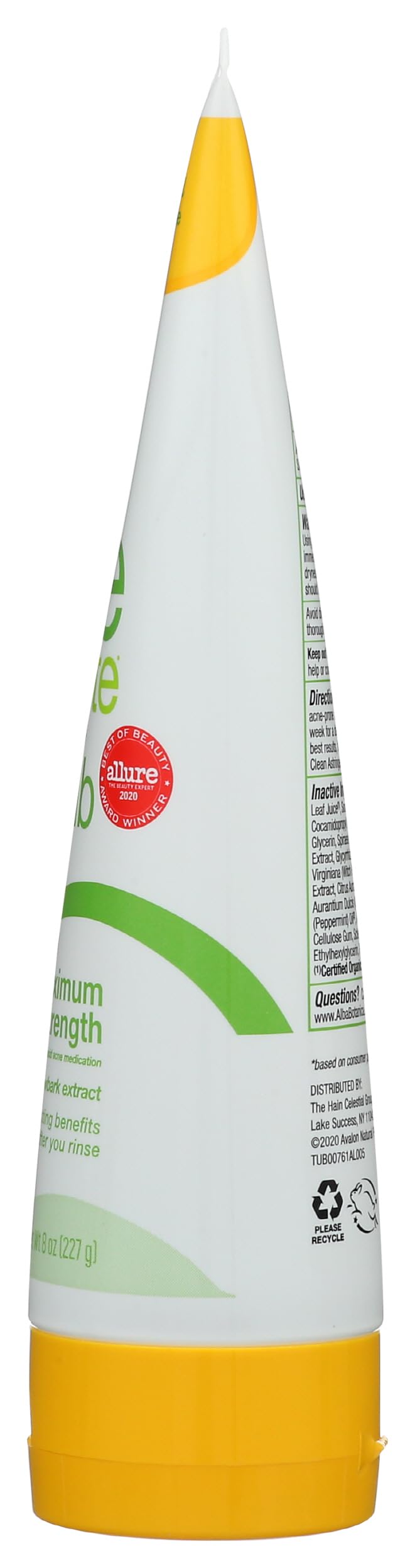 Alba Botanica Acnedote Face Body Scrub,227g