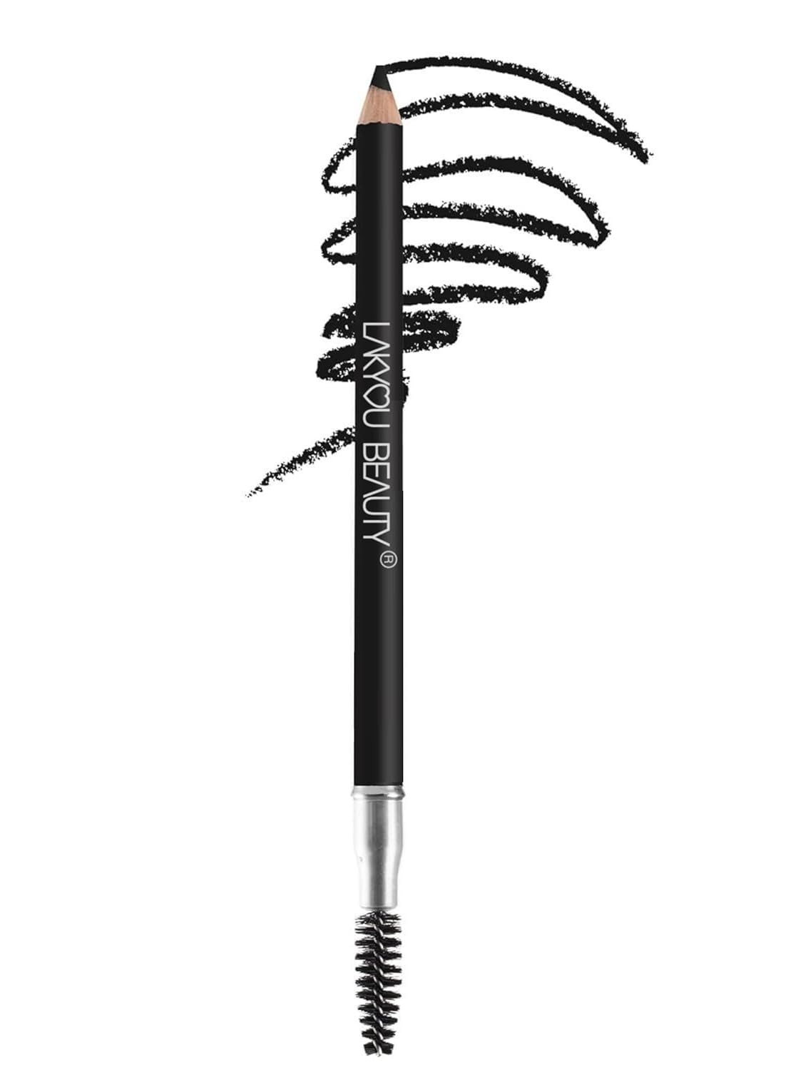 RUBYFACE Longlasting Waterproof Eyebrow Pencil With Mascara Brush 1.4g (01 Black, 1-pcs)