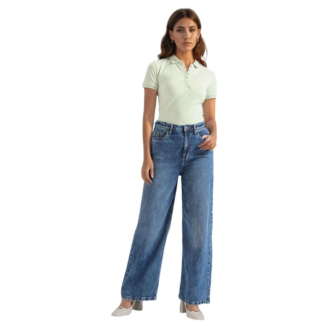 u.s. polo assn. Women's Loose High Rise Jeans-picture-50