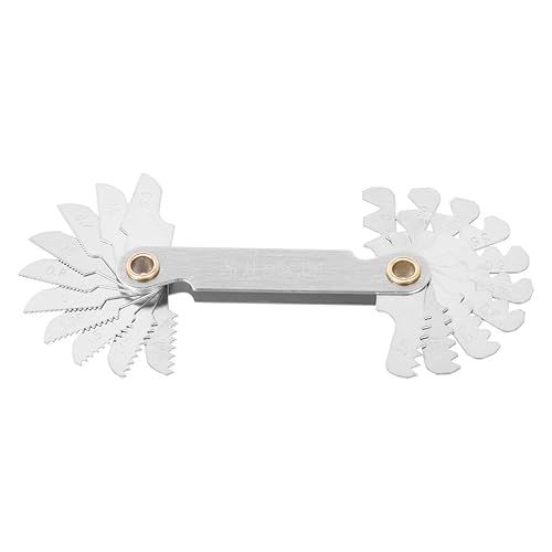 uxcell Acero inoxidable métrico del grado 1.6-23.0 ft m de la herramienta del indicador del corte de la echada de la echada del tornillo 60