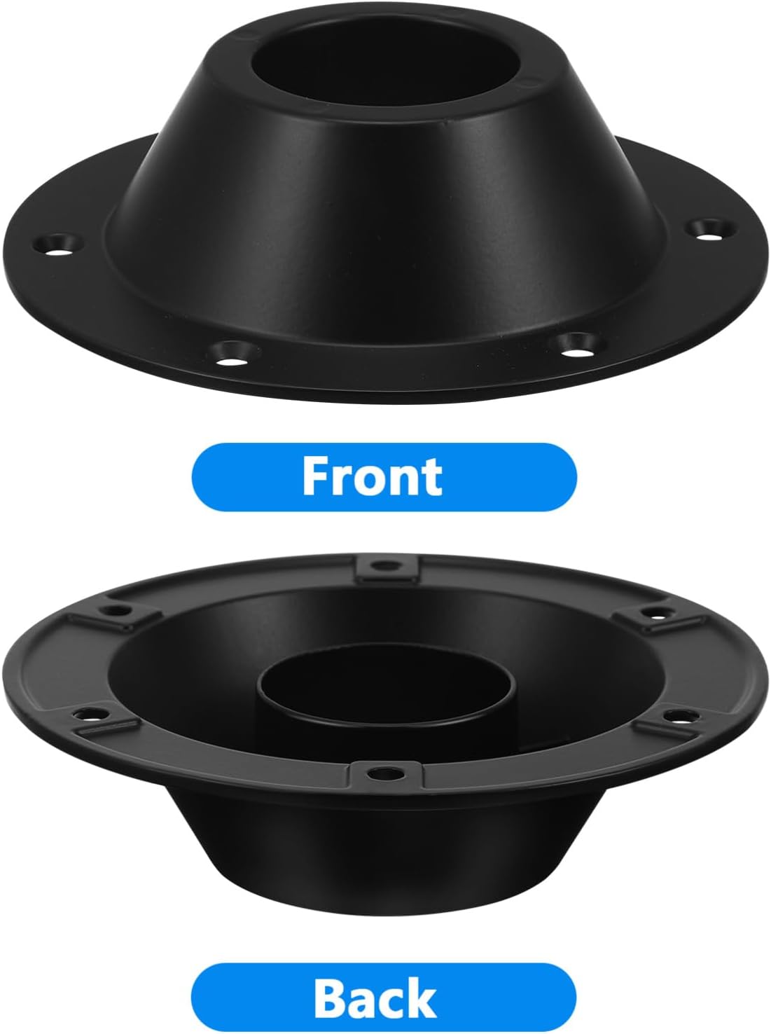 Cabilock 2pcs Black Rv Table Base Camper Table Base Floor Mount Rv Accessories Leg