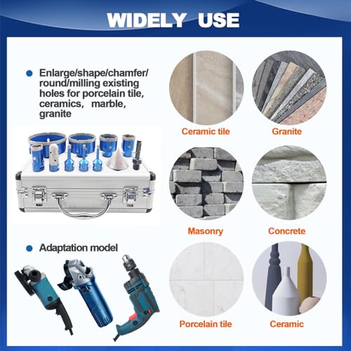 Set de brocas de diamante para azulejos miniatura 3