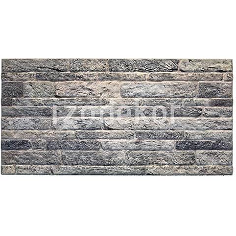 IZODEKOR 3D Wall Panels Brick Effect - Cladding, Stone Look, Styrofoam Facing for Living Room, Kitchen, Bathroom, Balcony, Bedroom, Back of Counter and Teras | Dream Secret Cover