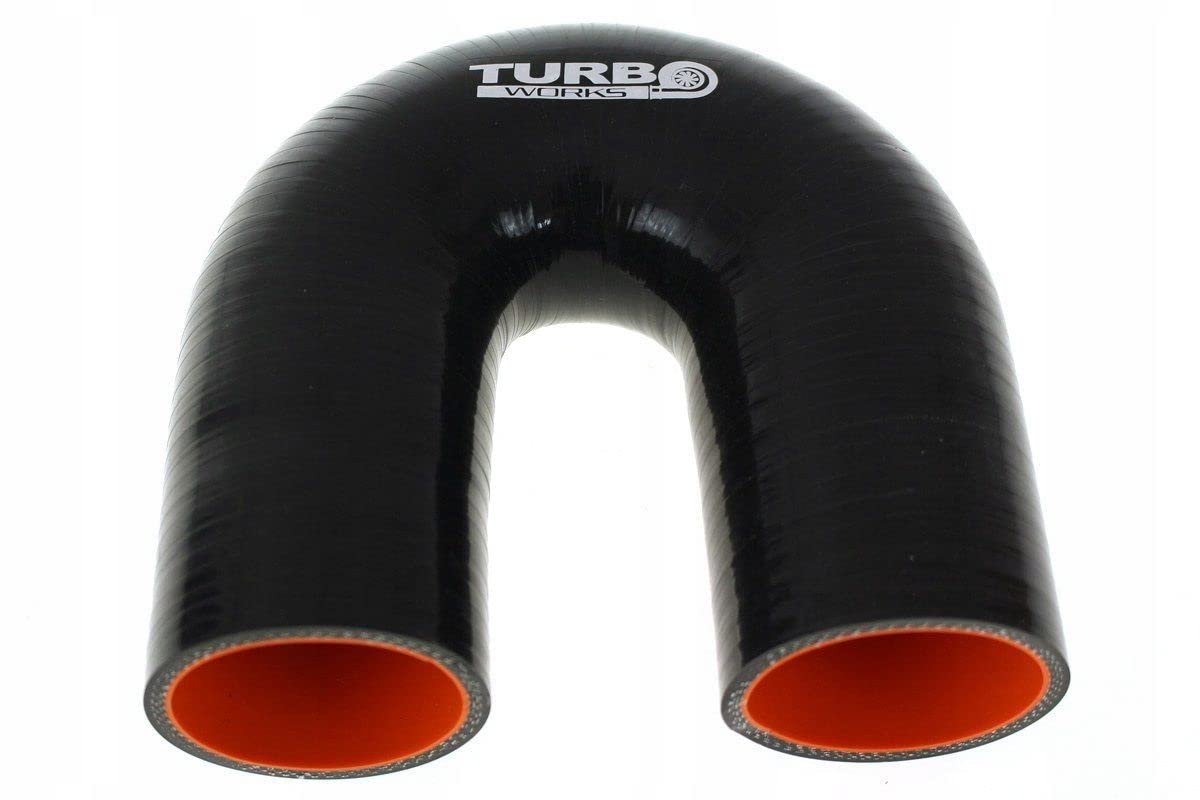 Codo de silicona 180Deg Pro Negro 60mm E-2363 Desarrollo Rendimiento Silicona Radiador Manguera de Silicona