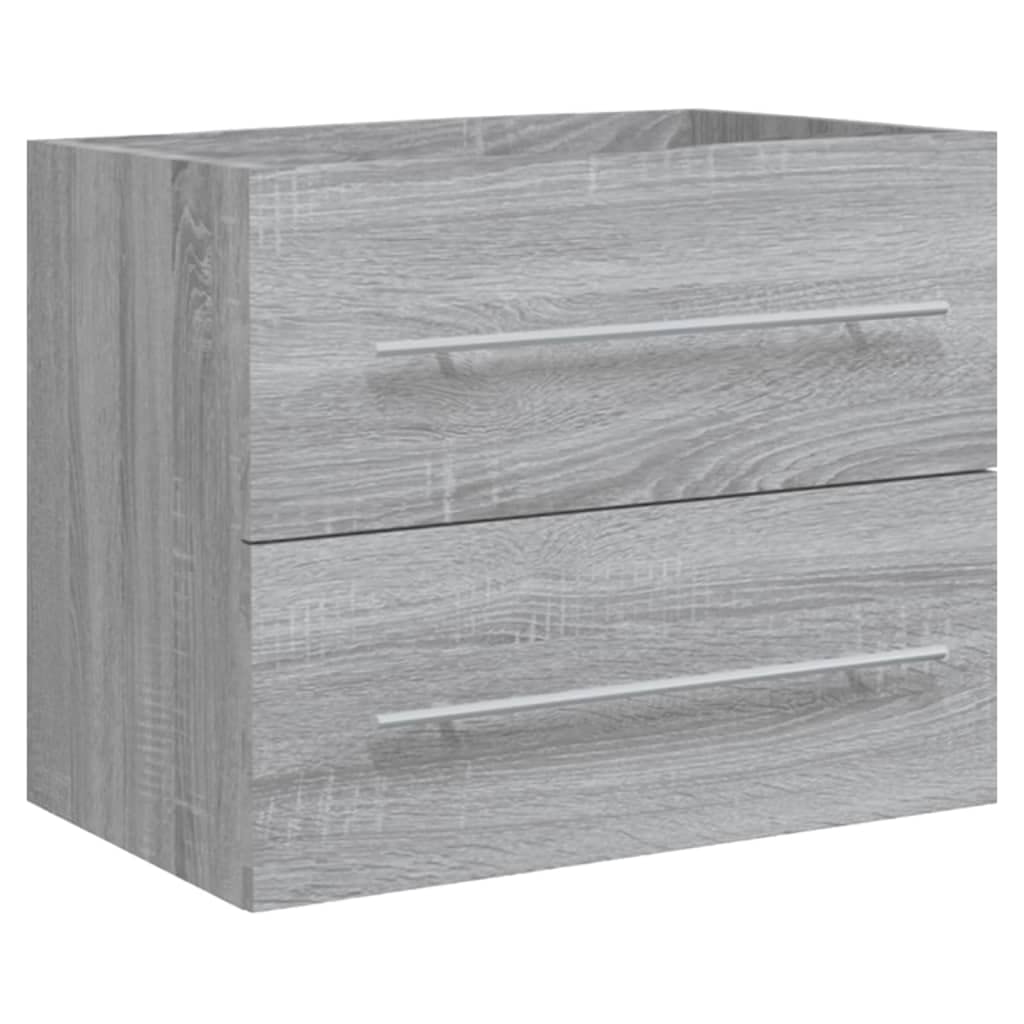 Mueble de baño con Lavabo Madera contrachapada Gris Sonoma,Tocadores,Tocadores de baño,27.08kg-3120180