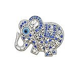 LUCKBOOSTIUM Decorative Magnets for Refrigerator, Cabinet Locker, Whiteboard - Metal Alloy Charms Collection - Office and Home Decor - Accessories for Good Sign & Charm (Elephant Style 2)