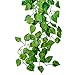AKORD Atificial Fake Hanging Vine Plant Leaves Decoration, Fabric, Green, 90 x 40 x 10 cm