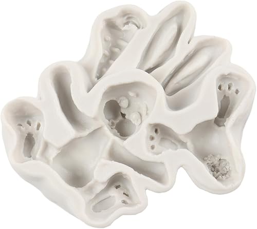 Miniatura 6 de QDMOLDS Molde de silicona de conejo de Pascua, molde de fondant de zanahoria para decoración de pasteles, decoración de cupcakes, caramelo de