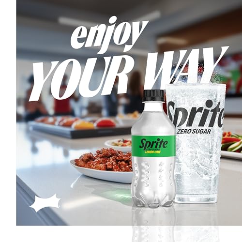 Image of Sprite Zero Sugar Lemon-Lime Caffeine-Free Soda Bottles, 12 fl oz, 8 Pack | Naturally flavored soft drink, zero calories,