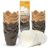 Katbite Tulip Cupcake Liners 200PCS, Muffin Baking Cupcake Liners Holders, Baking Cups, Cupcake Wrap