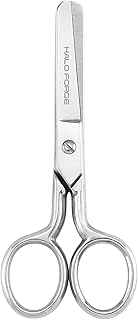 Round Tip Sewing Scissors: Small Safety Sharp Tiny Fabric Scissors, 4.75 Inches Silver Stainless Steel Shears for Cutting Yarn Thread Embroidery knitting Needlework Cross Stitching