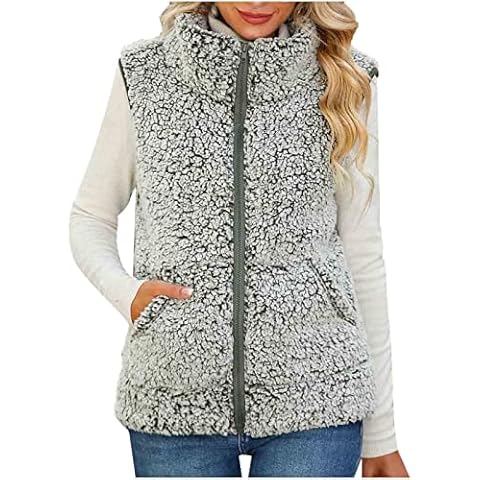 KUIH Teddy Fleece Gilet with Pockets Cover