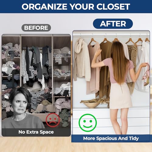 Tringle à vêtements extensible Mavivegue solide pour armoire surchargée - 5