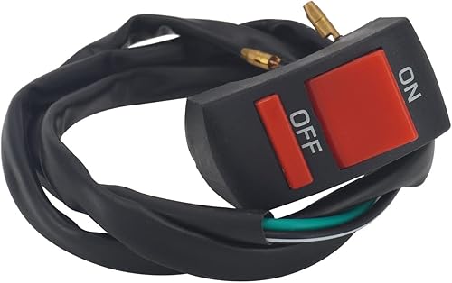 Miniatura 6 de JFG RACING Acelerador giratorio de motocicleta de 78" 22mm con empuñaduras y interruptor de parada universal para CRF50 KLX SSR TTR 110 125 150 200