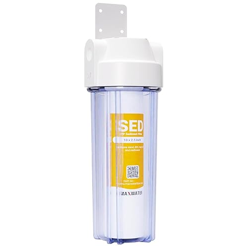 Max Water Filtro de agua para toda la casa de 10 pulgadas para sistema de filtración de agua por ósmosis inversa debajo del fregadero con filtro de