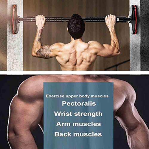 GYHOME Barre De Traction Portable, Acier avec Verrouillage De Sécurité, Installation sans Perforation, 110-140CM Réglable, Charge 300 Kg – Image 3
