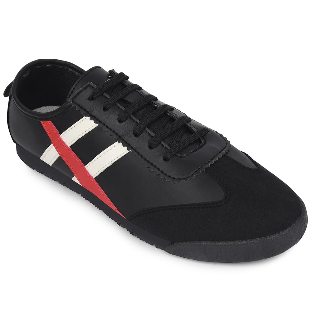 liberty Leap7x DECIAN-3E Casual Lacing Sneakers for Men - Black | Suitable for Travel, College, Office | Comfortable Lace-Up Casual Shoes | Lightweight, Durable & Stylish Fashion Footwear for Gents-picture-51