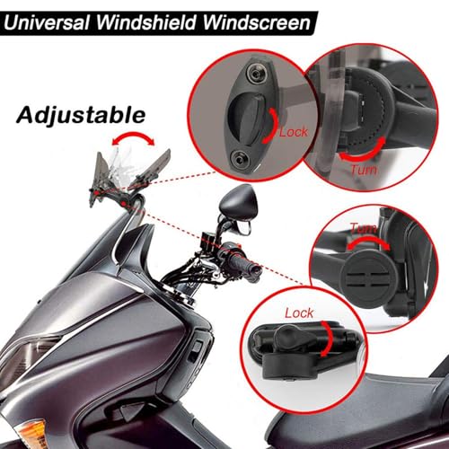 Déflecteur de vent de moto contre la fatigue et les turbulences sur route - 7