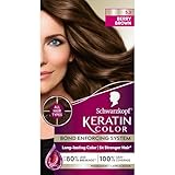 Schwarzkopf Keratin Color Anti-Age Hair Color Cream, 5.3 Berry Brown (Packaging May Vary)