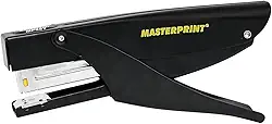 Grampeador Modelo Alicate para Delivery Masterprint, até 25 folhas, Preto