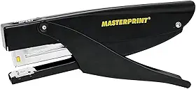 Grampeador Modelo Alicate para Delivery Masterprint, até 25 folhas, Preto
