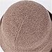 Women Warm Vintage Bucket Hats Fashion Fedora Cloche Cap Classic Felt Bowler Hat Outdoor Fall Winter Mocha